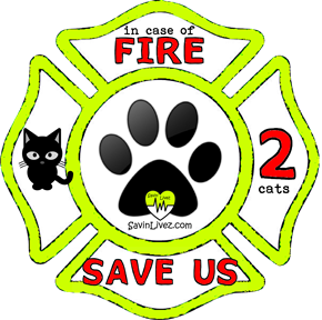 reflective 2 cats rescue decal, 2 cats alert, save my pets, 2 cats alert sticker, 2 cats window sticker, 2 cats inside, 2 cats emergency decal, 2 cats inside decal, 2 cats finder, 2 cats rescue alert decal, firefighter decal, refelctive decal, reflective sticker, in case of fire, firefighter decal, fire department