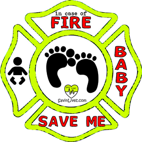 reflective baby rescue decal