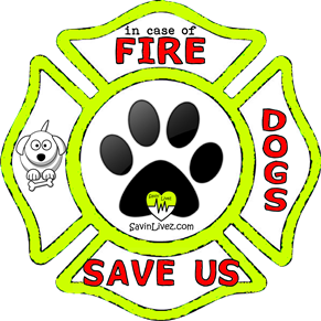 reflective dogs rescue decal