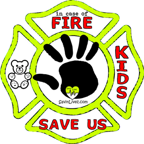 reflective kids rescue decal